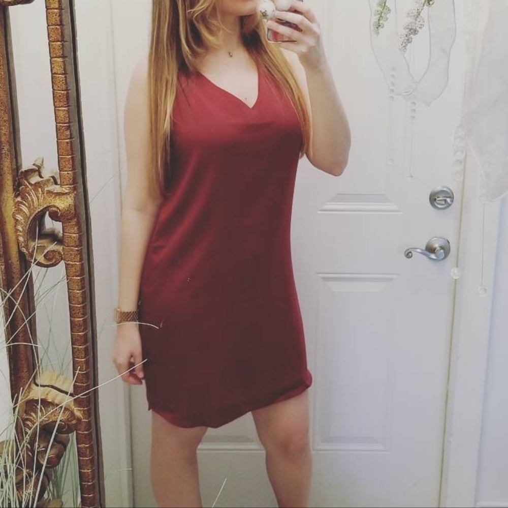 Old Navy Burgundy Mini Dress